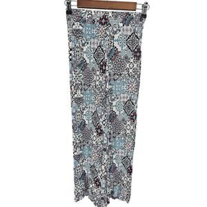 Classic Concepts Womens Sz PS Petite Pull On Viscose Pants Colorful Boho